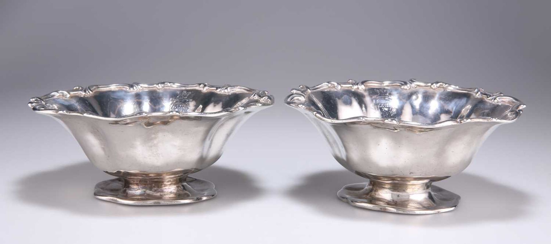 † A PAIR OF VICTORIAN SILVER BON-BON DISHES - Image 2 of 3