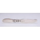 GEORG JENSEN: A DANISH STERLING SILVER CACTUS PATTERN BUTTER KNIFE