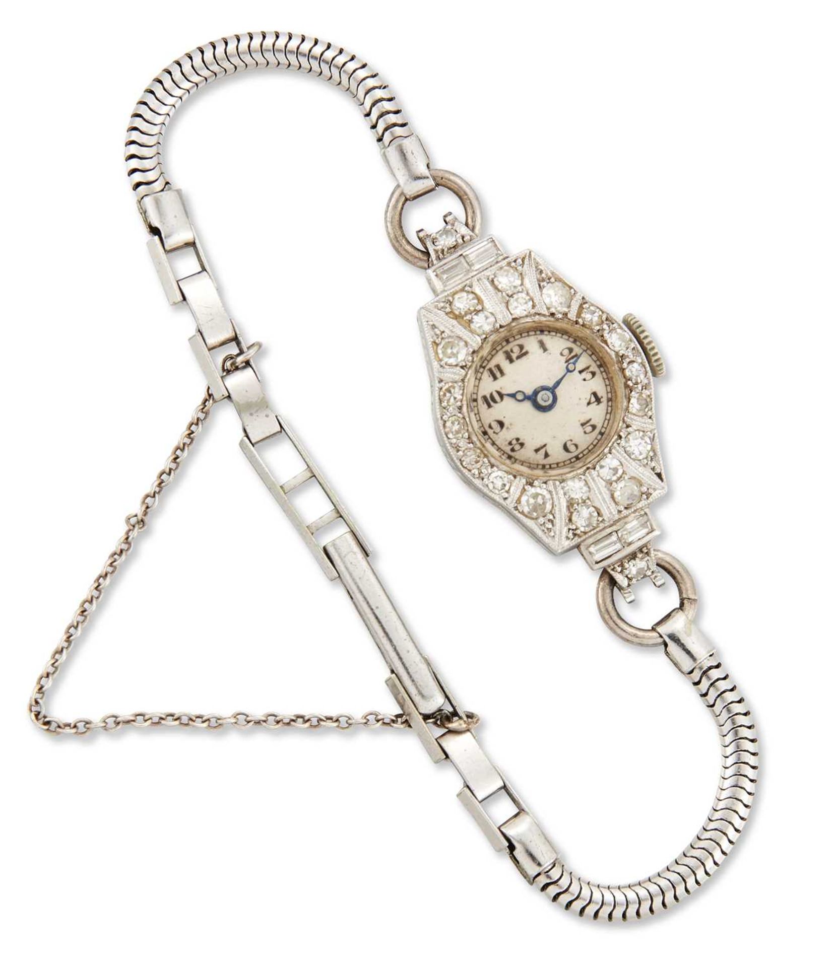 A DIAMOND COCKTAIL WATCH