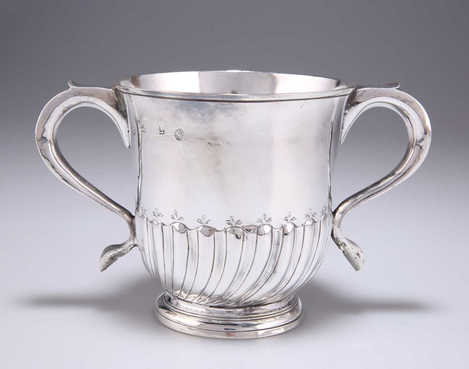 A GEORGE I SILVER TWO-HANDLED CUP