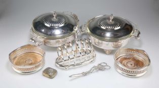 A GROUP OF SILVER-PLATE