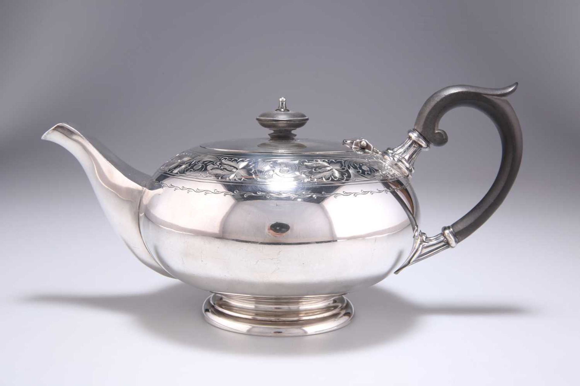 A GEORGE VI SILVER FOUR-PIECE TEA SERVICE - Image 3 of 3