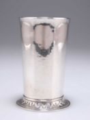 A MODERN ARTS AND CRAFTS STYLE SILVER BEAKER