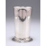 A MODERN ARTS AND CRAFTS STYLE SILVER BEAKER