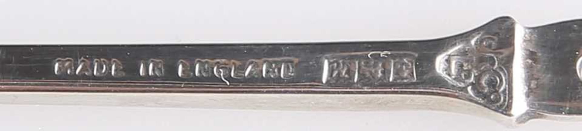 A SET OF TWELVE ELIZABETH II SILVER AND ENAMEL PICKLE FORKS - Image 4 of 4