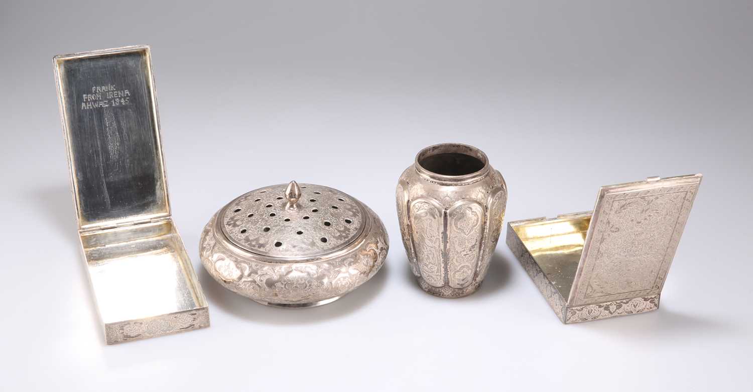 A SMALL COLLECTION OF MID-20TH CENTURY IRANIAN (PERSIAN) SILVER - Image 2 of 2