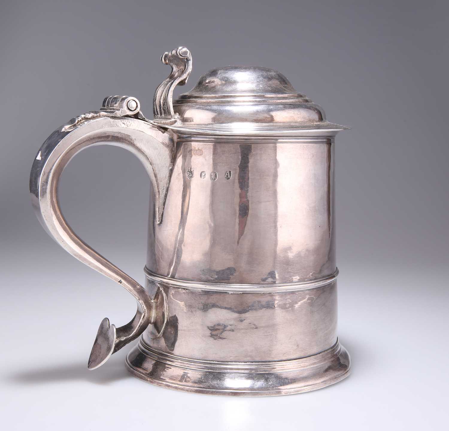 A GEORGE I BRITANNIA STANDARD SILVER TANKARD