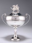 AN ELIZABETH II SILVER SHOOTING TROPHY CUP AND COVER