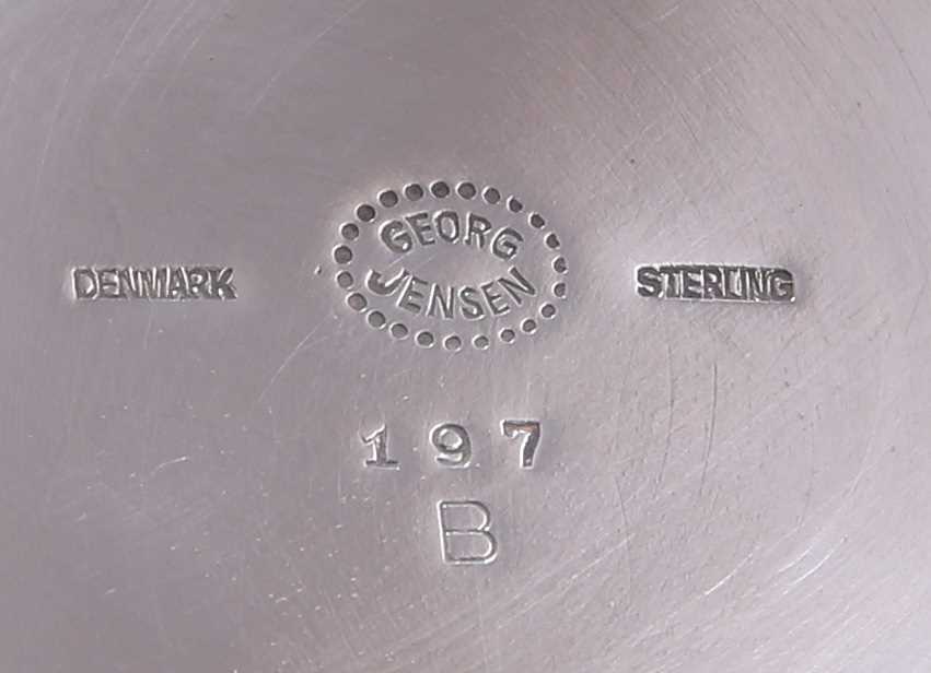 GEORG JENSEN: A PAIR OF DANISH STERLING SILVER PEDESTAL BOWLS - Image 3 of 3