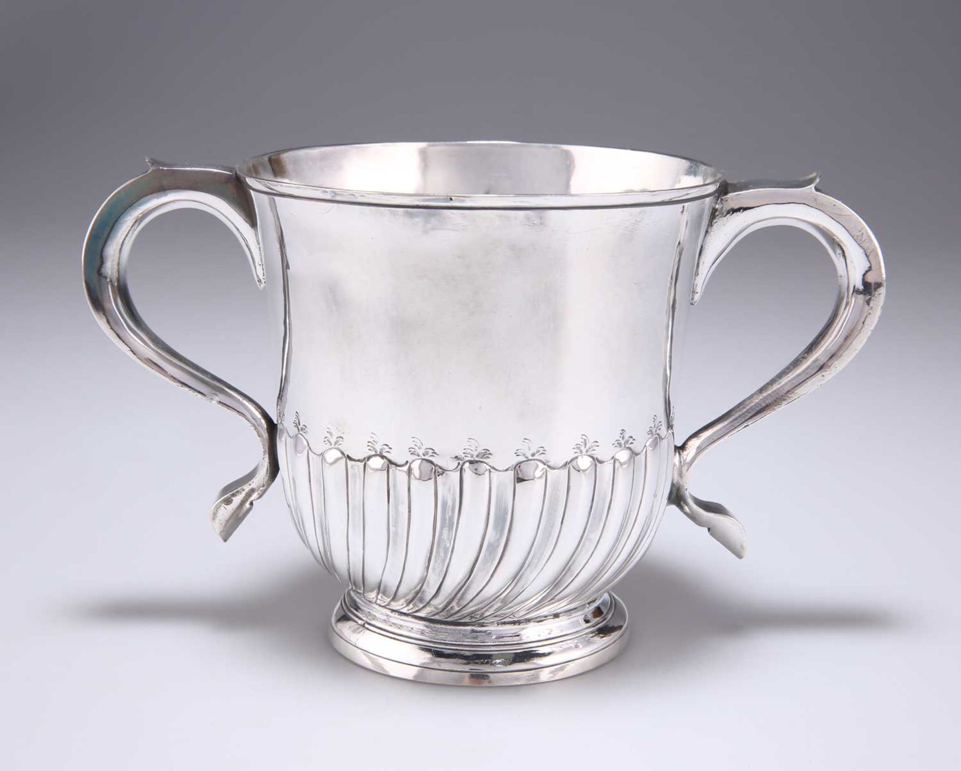 A GEORGE I SILVER TWO-HANDLED CUP - Image 2 of 3