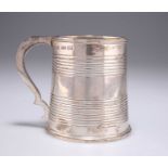 A VICTORIAN SILVER PINT MUG