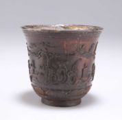 A CHINESE SILVER-MOUNTED COCONUT CUP, 18TH/19TH CENTURY