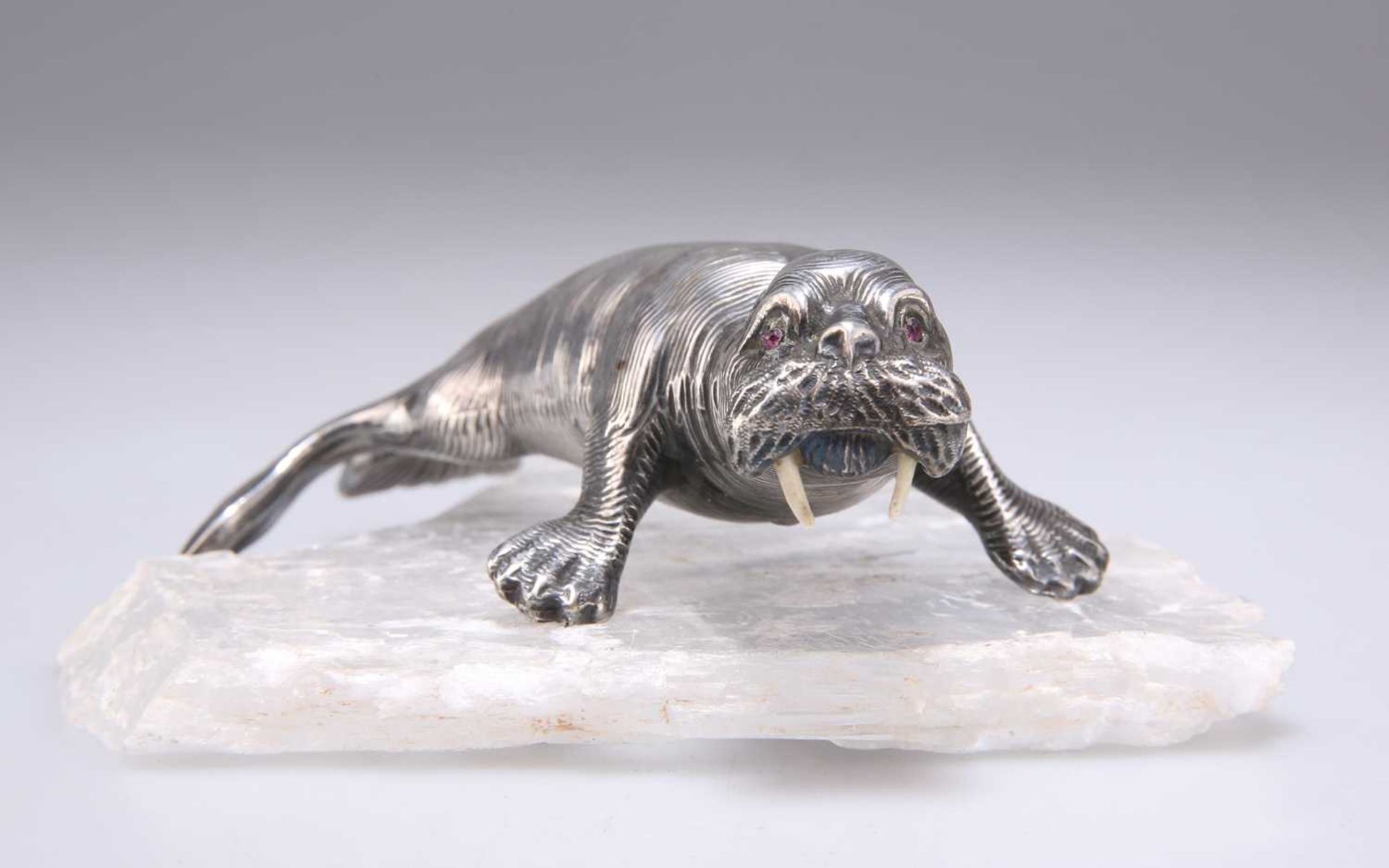 AN UNMARKED MODEL OF A WALRUS, PROBABLY RUSSIAN, CIRCA 1900 - Image 2 of 9