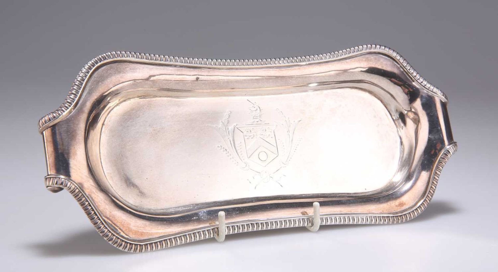 A GEORGE II SILVER TRAY