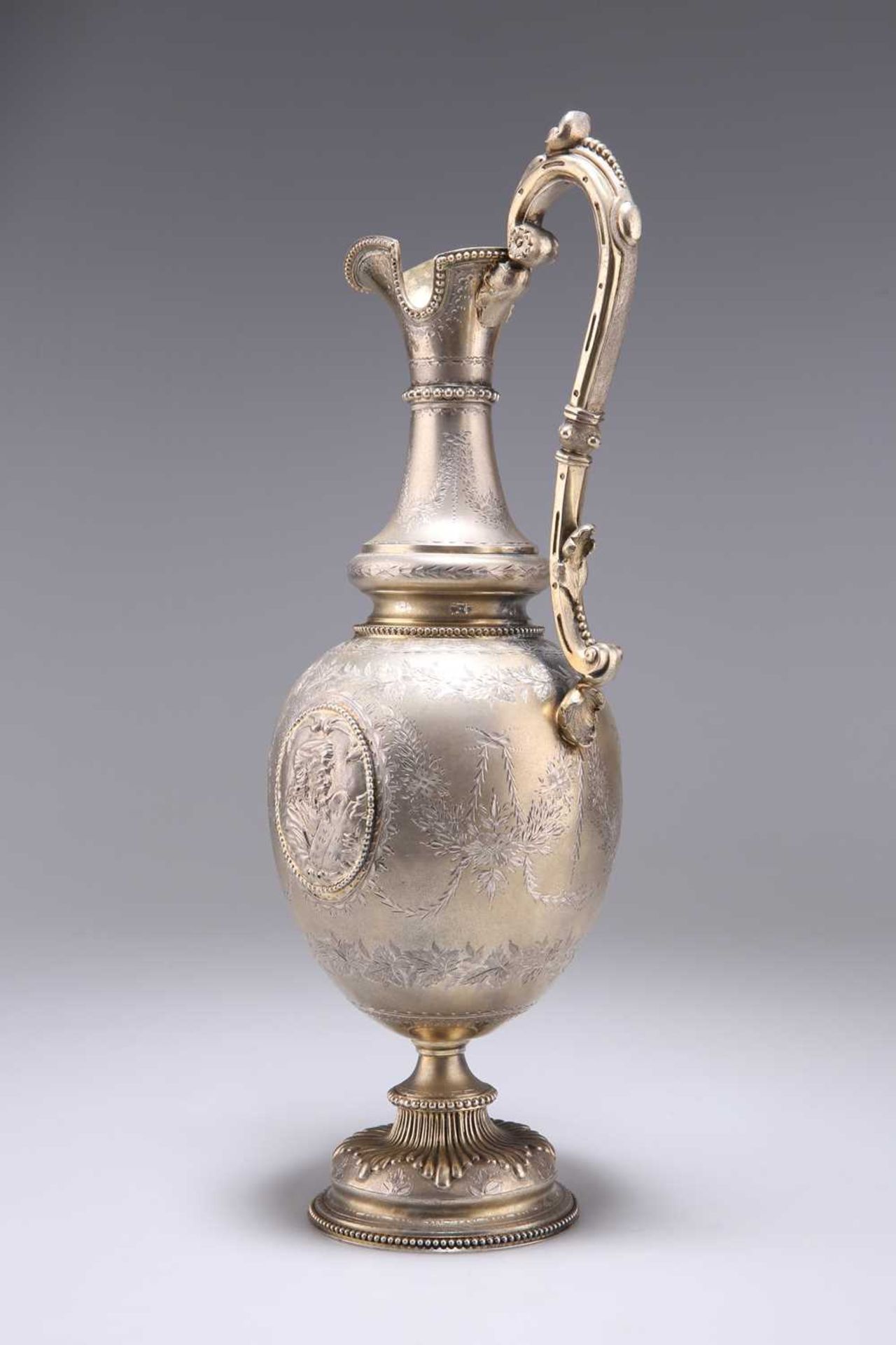 A FINE VICTORIAN SILVER-GILT EWER - Image 2 of 3