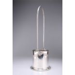 A GEORGE V SILVER SIPHON STAND