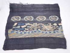 A CHINESE EMBROIDERED PANEL