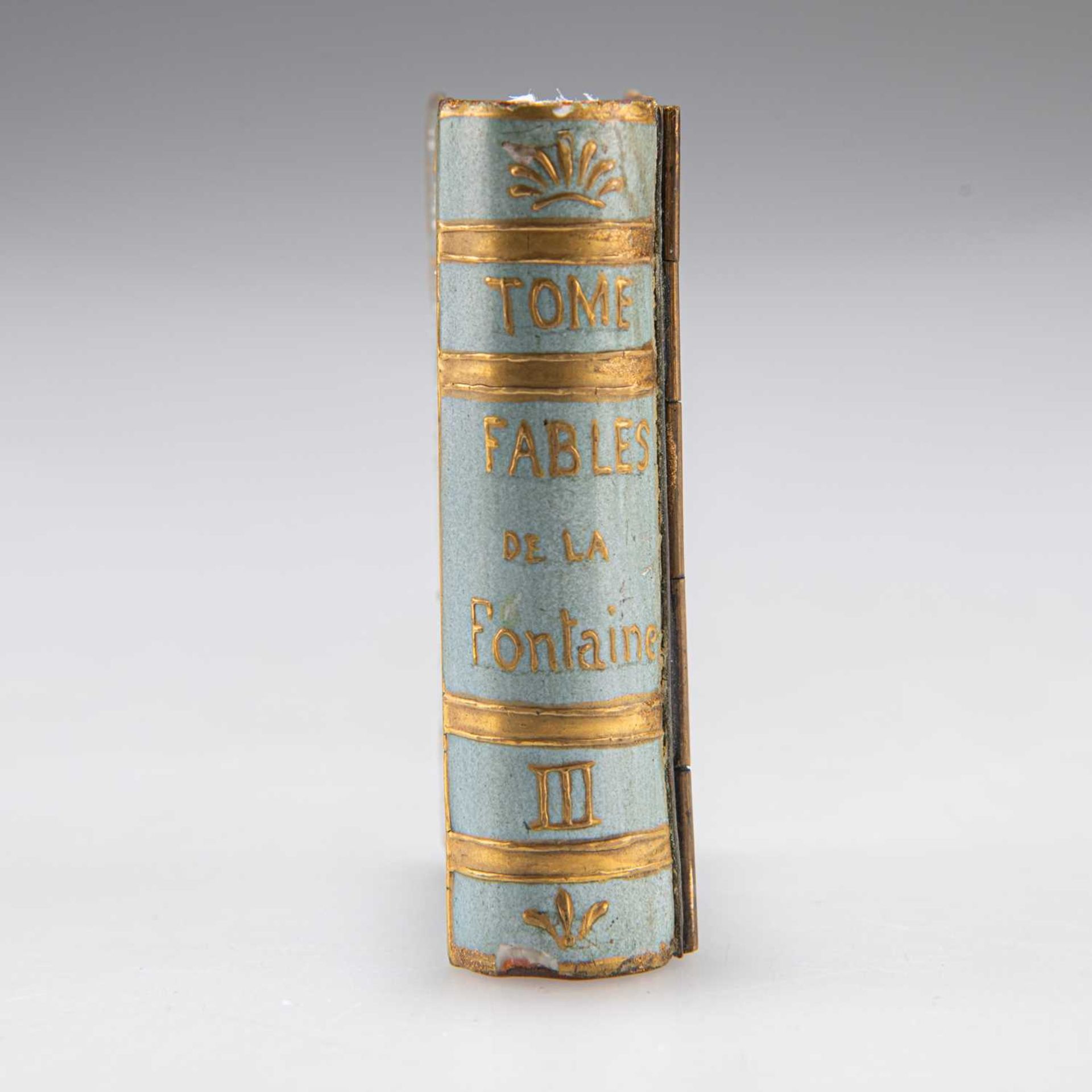 AN UNUSUAL FRENCH ENAMEL BOOK-FORM BOX, 19TH CENTURY - Image 4 of 4