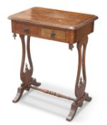 A 19TH CENTURY SMALL OAK OCCASIONAL TABLE