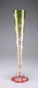 A LATE 19TH/EARLY 20TH CENTURY AUSTRIAN MOSER KARLSBAD LARGE GLASS VASE