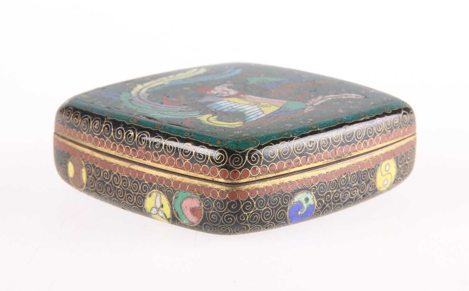 A JAPANESE CLOISONNÉ BOX AND COVER, BY ANDO, MEIJI PERIOD - Bild 3 aus 4