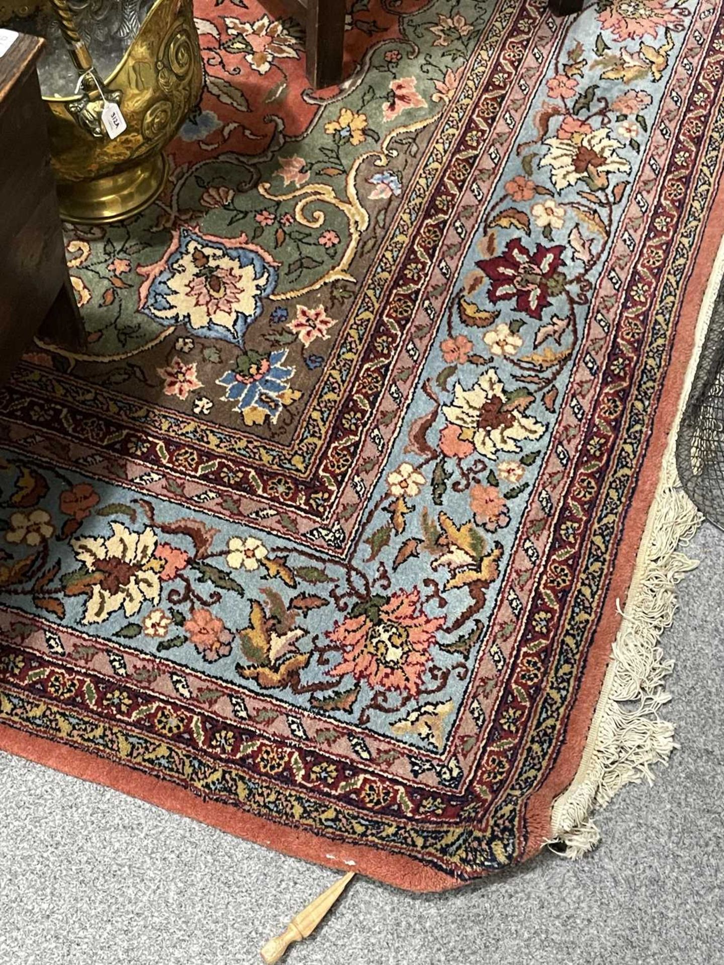 AN INDIAN SILK LARGE CARPET - Bild 6 aus 7