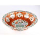 A CHINESE LARGE FAMILLE VERTE BASIN, POSSIBLY FOR THE JAPANESE MARKET