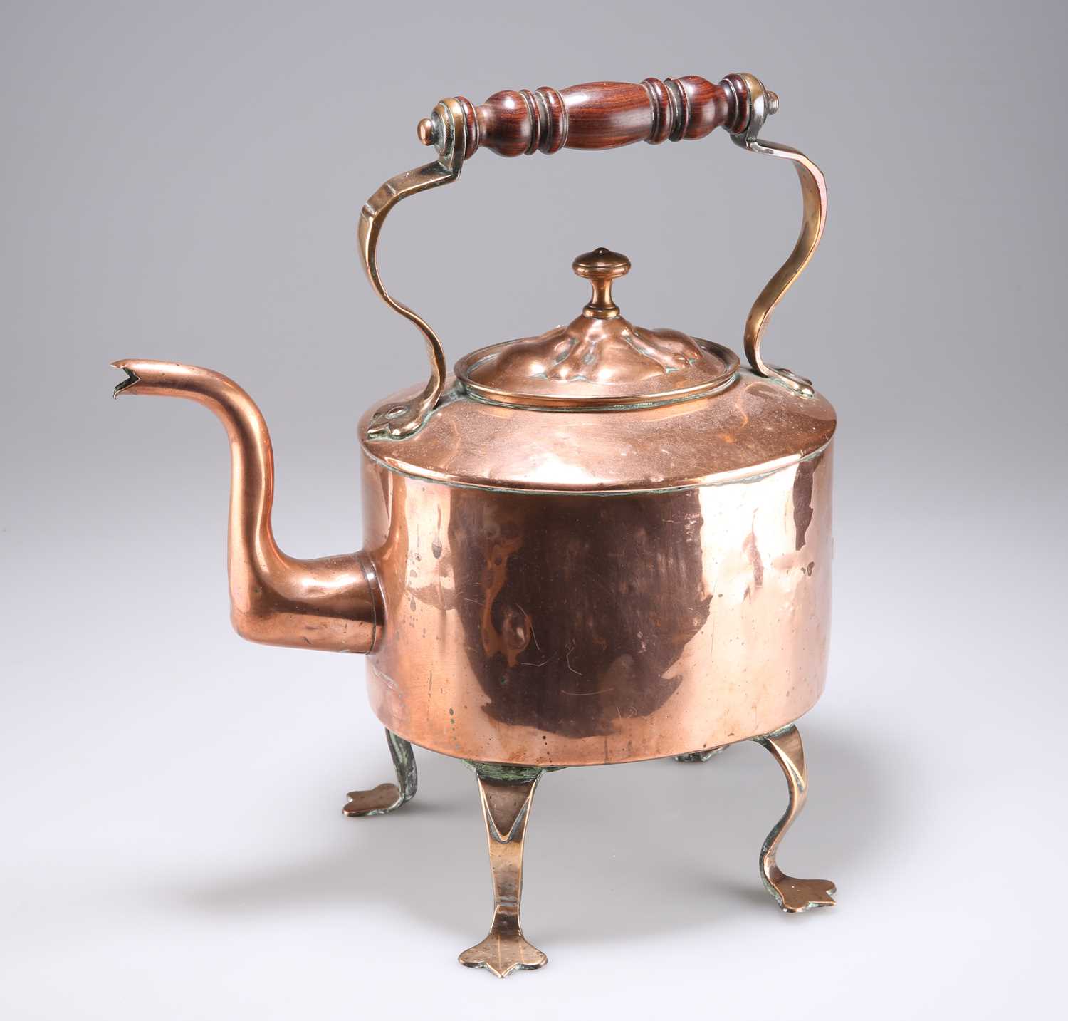 A MID-19TH CENTURY COPPER KETTLE - Image 3 of 3