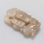 A CHINESE JADE GROUP OF LIU HAI AND THE THREE-LEGGED TOAD