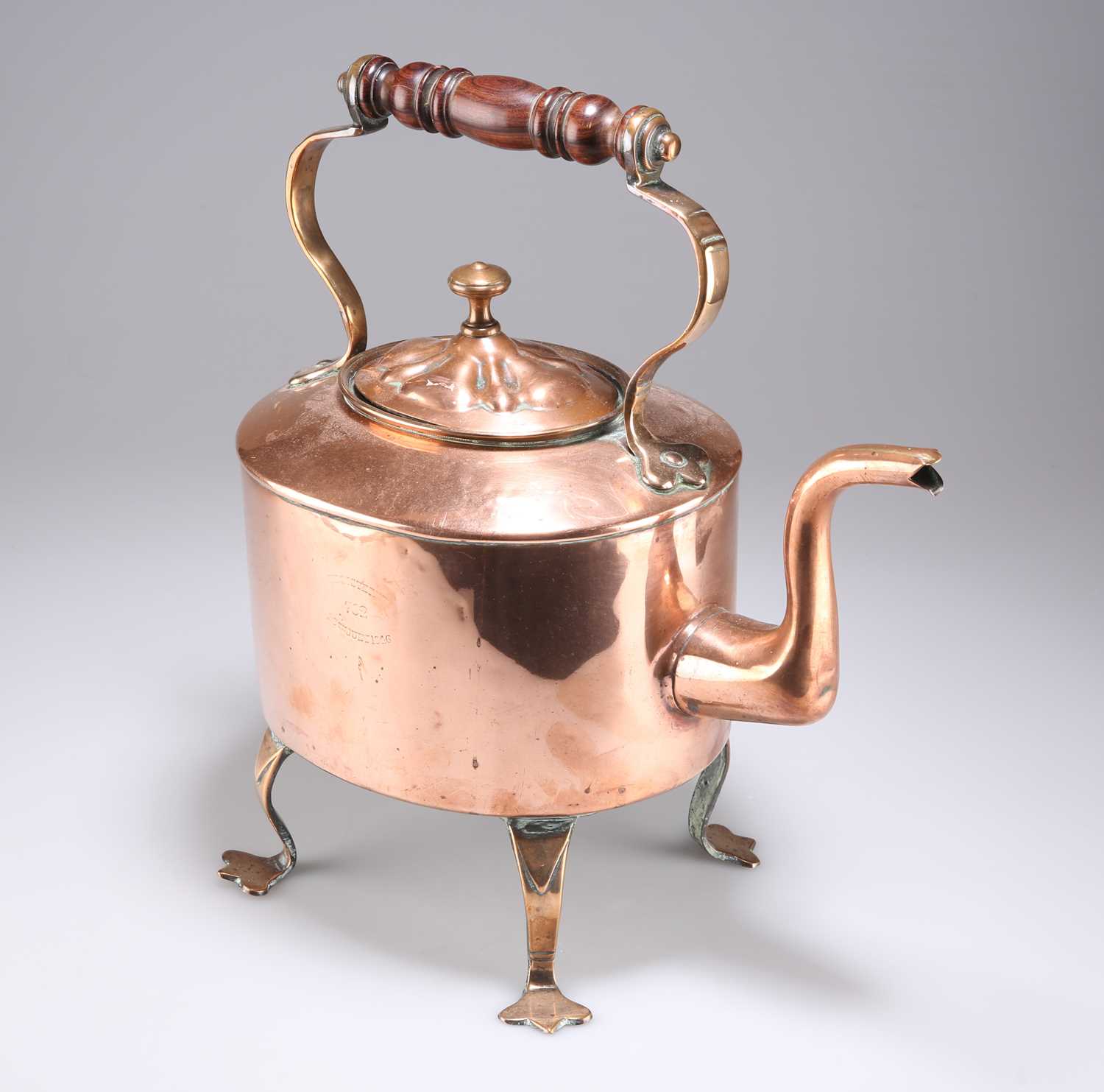 A MID-19TH CENTURY COPPER KETTLE