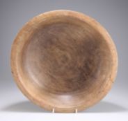 A 19TH CENTURY SYCAMORE DAIRY BOWL