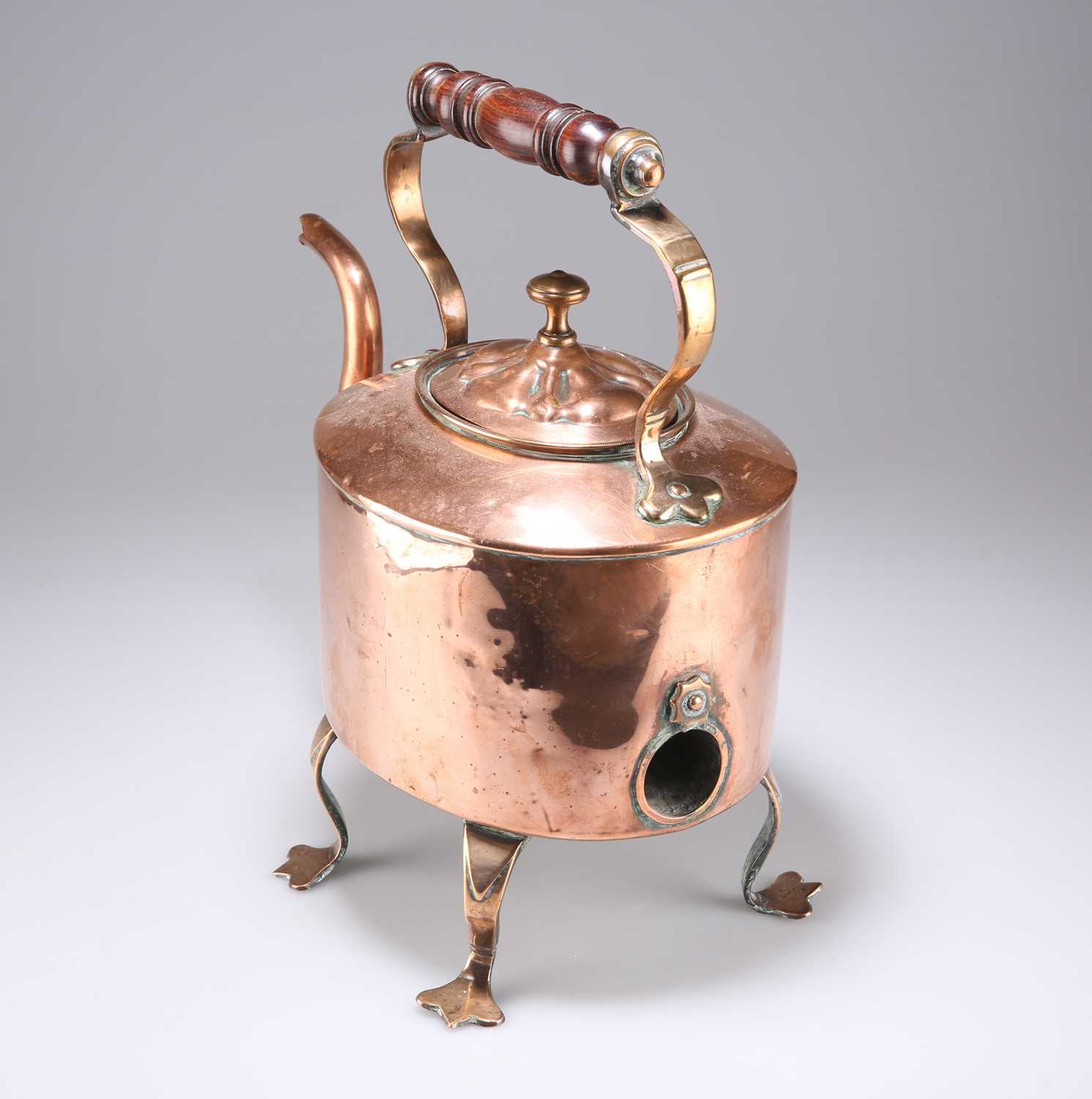 A MID-19TH CENTURY COPPER KETTLE - Image 2 of 3