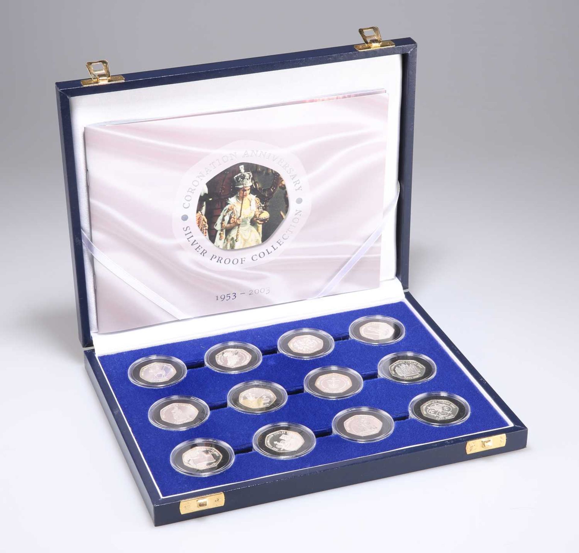 THE 'CORONATION ANNIVERSARY SILVER PROOF COLLECTION, 1953-2003' COIN SET