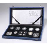 'THE QUEEN'S 80TH BIRTHDAY COLLECTION, A CELEBRATION IN SILVER' PROOF COIN SET