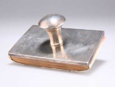 AN EARLY 20TH CENTURY SILVER-MOUNTED BLOTTER