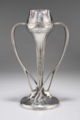 ARCHIBALD KNOX (1864-1933) FOR LIBERTY & CO, A TUDRIC PEWTER TULIP VASE