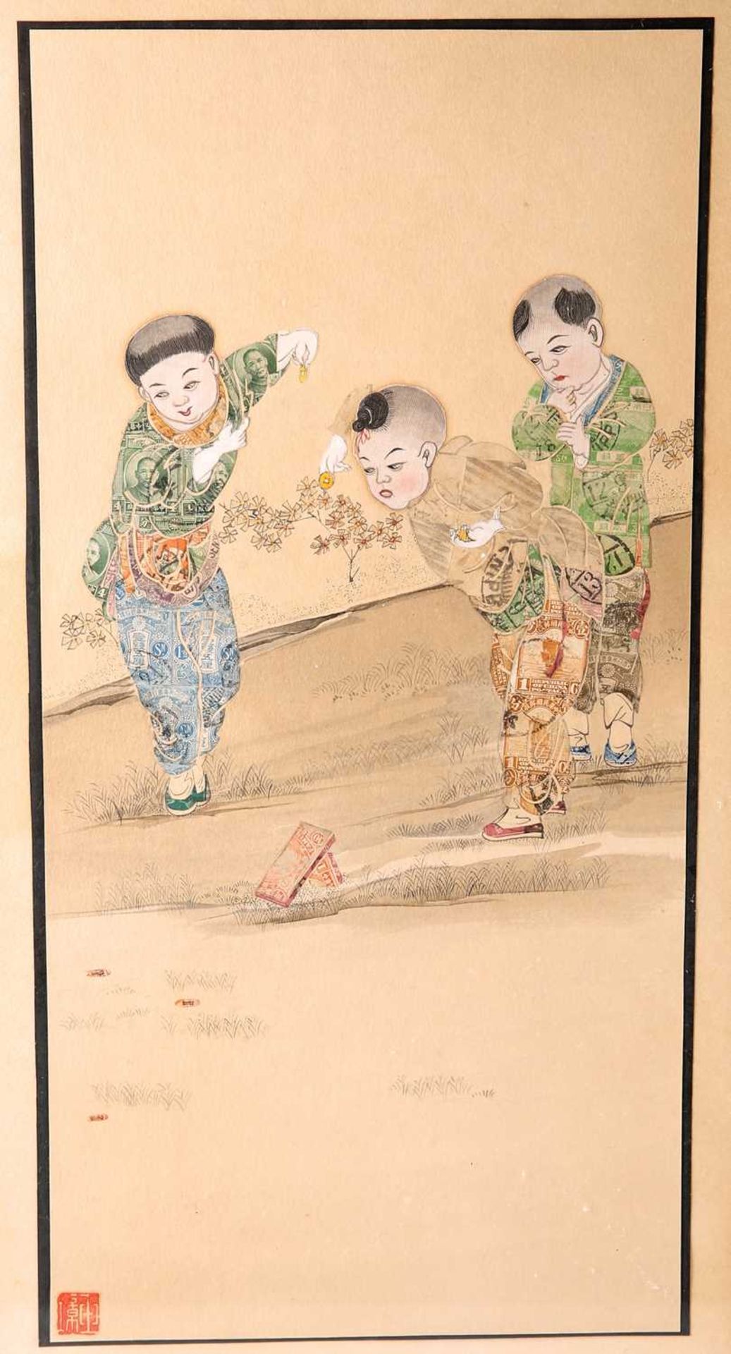 WANG JING, CHILDREN PLAYING - Image 2 of 3