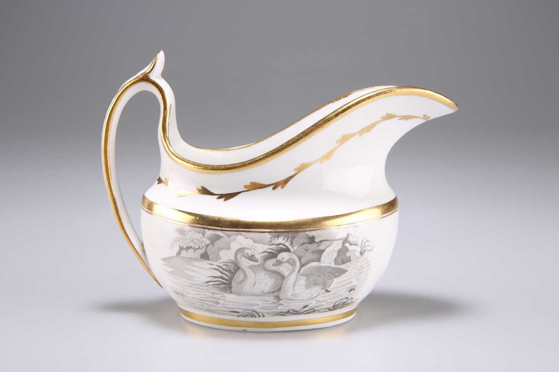 A SPODE PORCELAIN BAT PRINTED CREAM JUG, CIRCA 1810-15 - Image 2 of 2