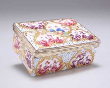 A SILVER-MOUNTED CHINOISERIE ENAMEL SNUFF BOX, PRESUMABLY PIERRE FROMERY, BERLIN AND/OR PARIS
