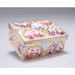 A SILVER-MOUNTED CHINOISERIE ENAMEL SNUFF BOX, PRESUMABLY PIERRE FROMERY, BERLIN AND/OR PARIS