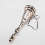 A 19TH CENTURY SILVER POSY HOLDER, PROBABLY FRENCH