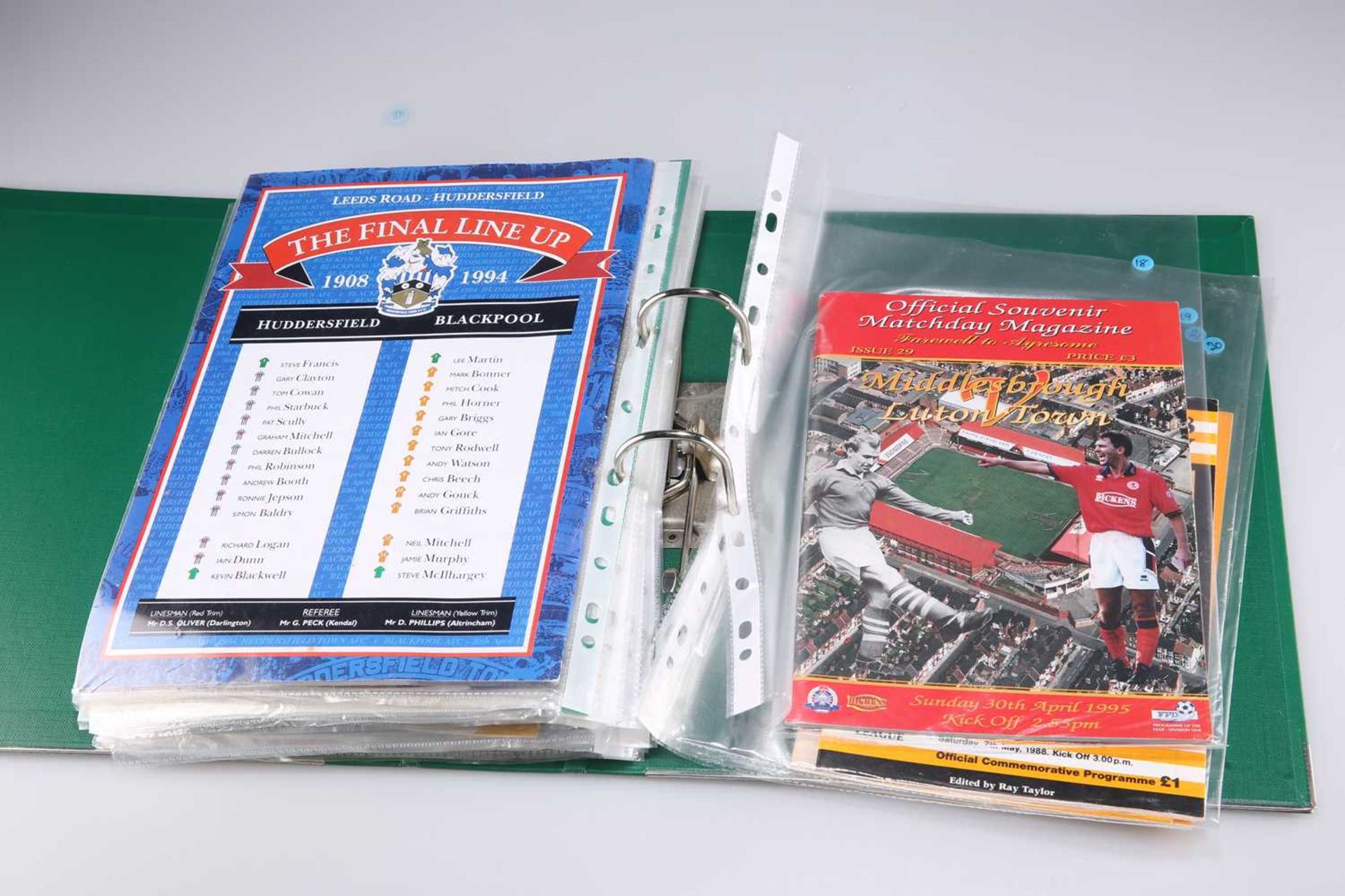 FOOTBALL PROGRAMMES, INCLUDING THE FIRST AND LAST GAMES AT NEW AND OLD GROUNDS - Image 2 of 3