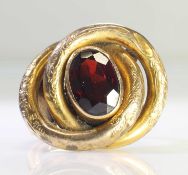 A GARNET RING