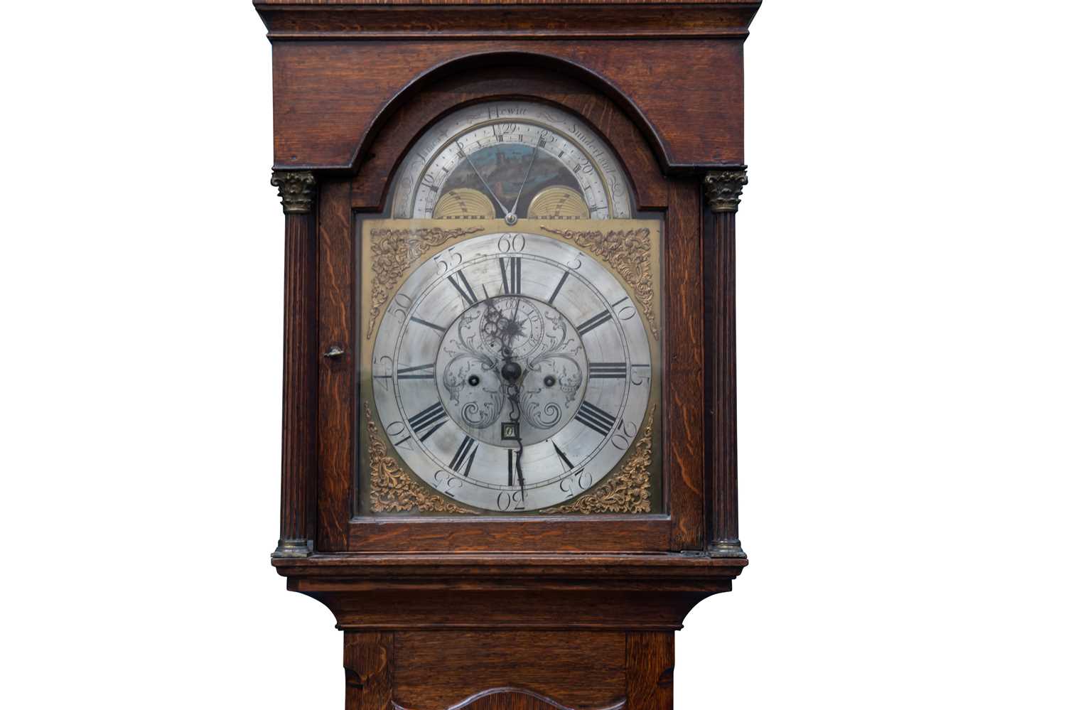 AN 18TH CENTURY OAK EIGHT-DAY LONGCASE CLOCK, JAMES HEWITT, SUNDERLAND (1749-52) - Image 2 of 2