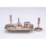 A GEORGE VI SILVER MINIATURE DESK SET