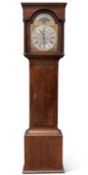 AN 18TH CENTURY OAK EIGHT-DAY LONGCASE CLOCK, JAMES HEWITT, SUNDERLAND (1749-52)
