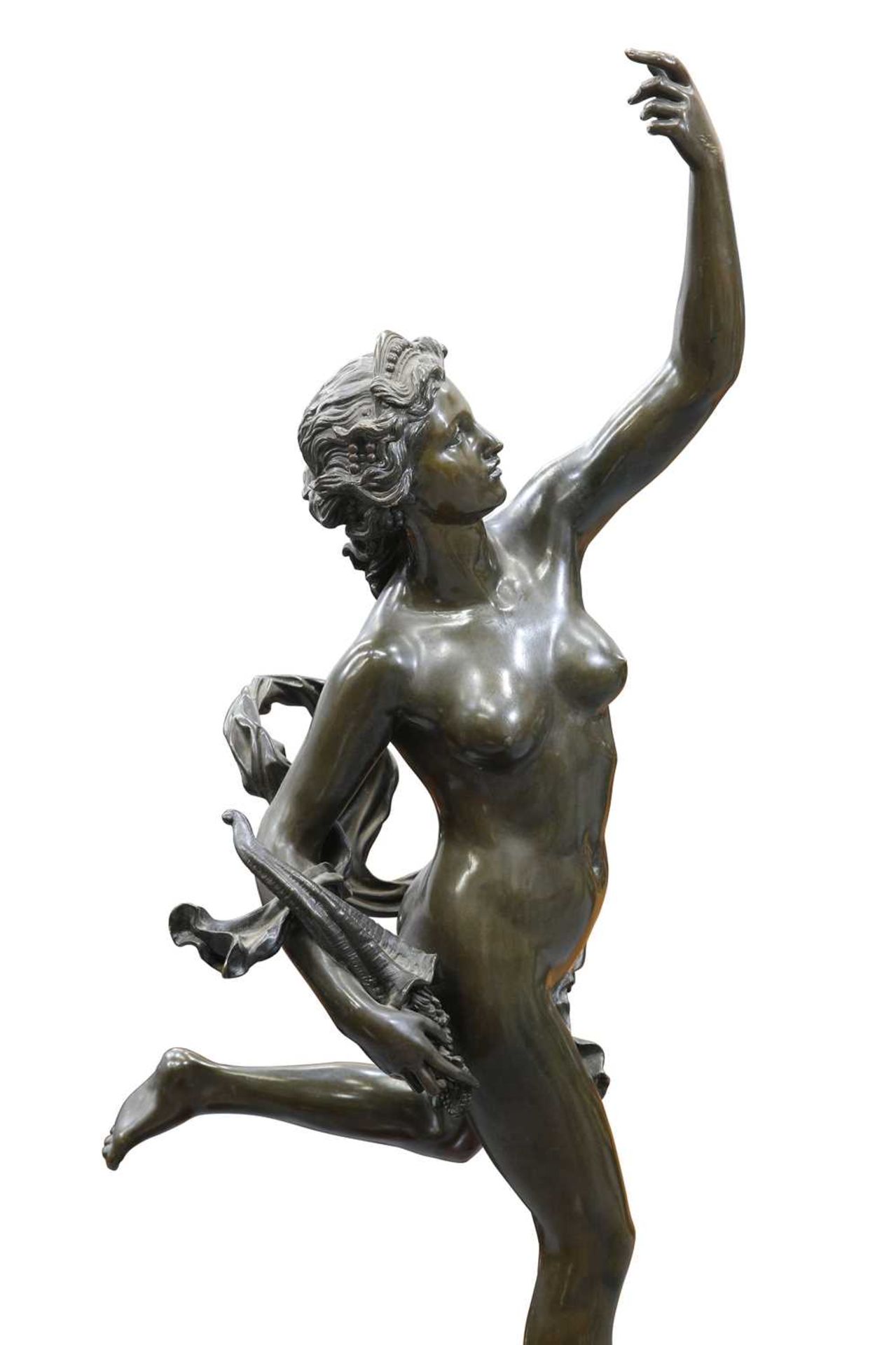 AFTER GIAMBOLOGNA, A LARGE BRONZE FIGURE OF FORTUNA, 19TH CENTURY - Bild 3 aus 9