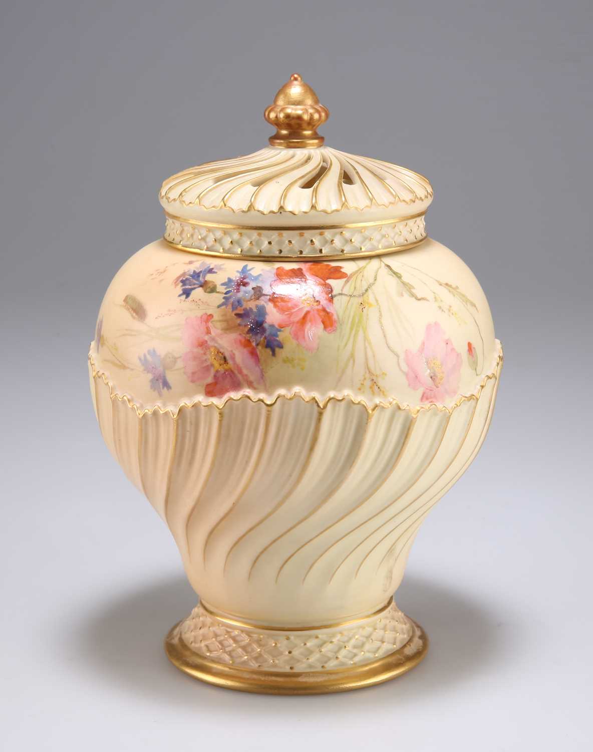 THREE PIECES OF ROYAL WORCESTER BLUSH IVORY - Image 3 of 4