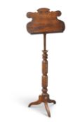 A VICTORIAN PITCH PINE ADJUSTABLE LECTERN
