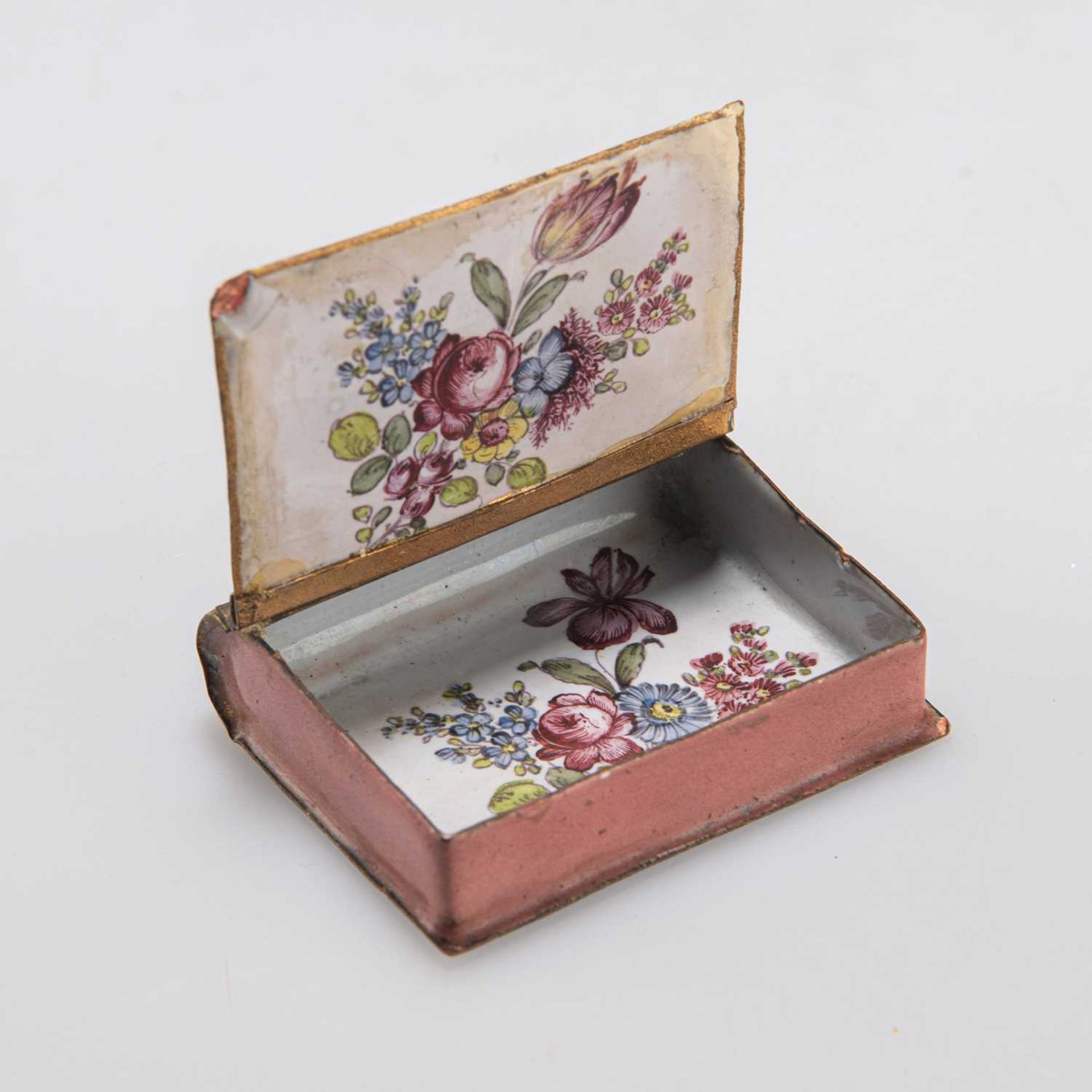 AN UNUSUAL FRENCH ENAMEL BOOK-FORM BOX, 19TH CENTURY - Bild 2 aus 4